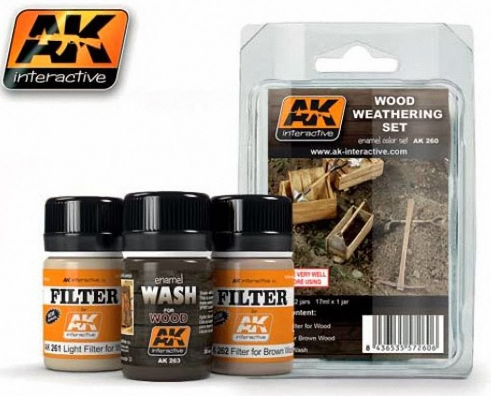 Ak Interactive Brown (Ak00260) Set - Wood Weathering Set, ,3 Count (Pack Of 1),Aki260