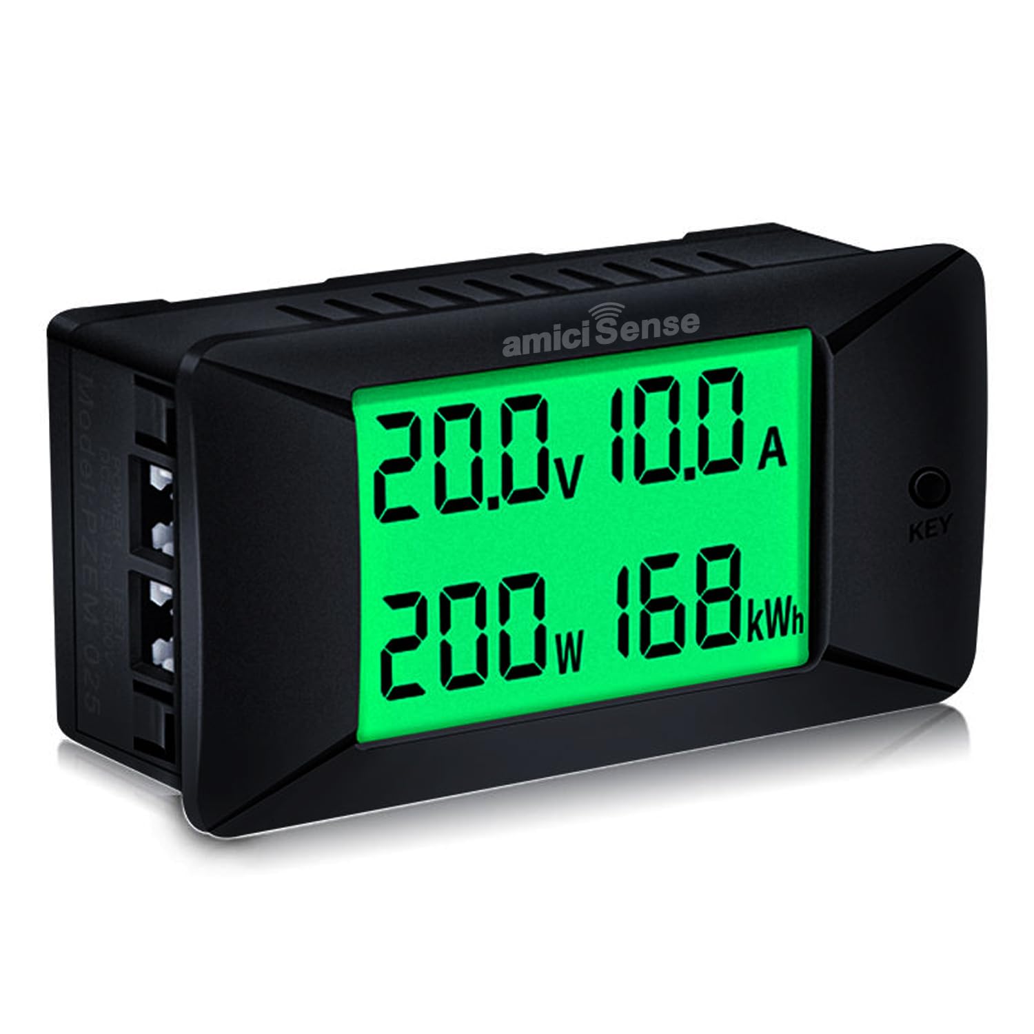 amiciSense DC Energy Meter, 300A Bi-direction Power Meter with Built-In Shunt, Voltage Current Power and Energy Monitoring-image-37