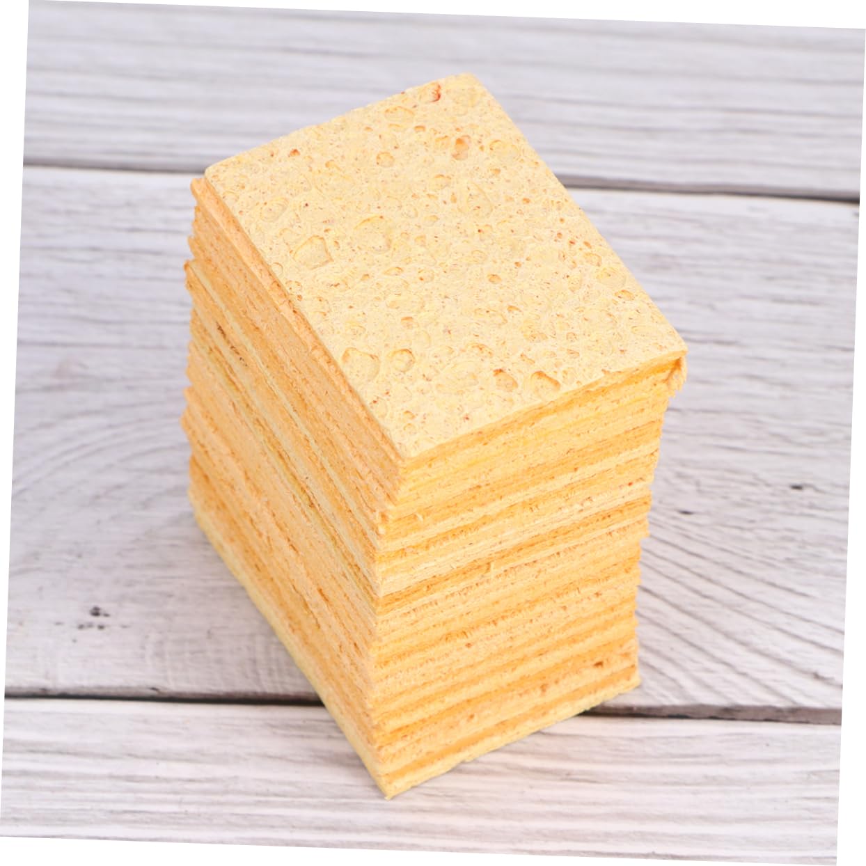 IWOWHERO 50pcs Cleaning Sponge Tip Cleaner Welding Pyrography Sponge Foam Lightweight Sponge Solder Cleaner Solder Tip Cleaner Sponges for Soldering Iron Soldering Sponge Glass Accessories