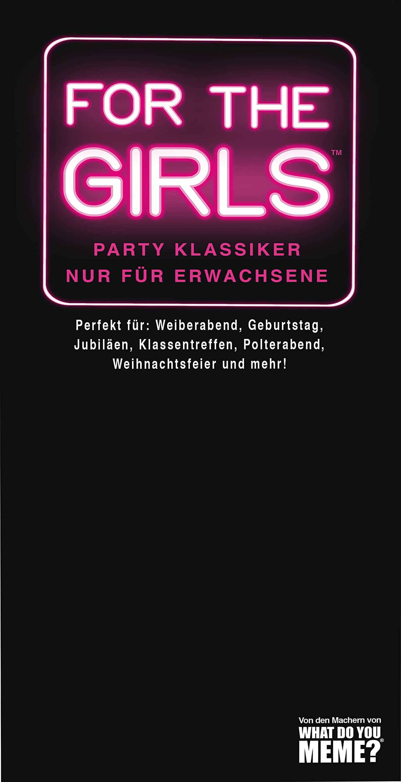 HUCH! | 881953 | for The Girls | Der Partyklassiker nur für Erwachsene | Best-of der coolsten Partyspiele | Trinkspiel | für 3+ Spieler ab 18 Jahren | Für den perfekten Mädelsabend!