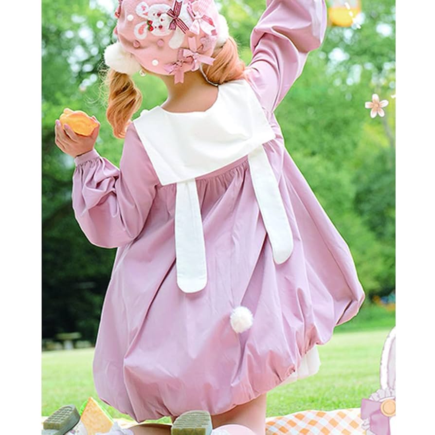 オリジナル lolita 洋服 ロリータ ワンピース ピンク　L120# Amazon.co.jp: ロリータ服 オリジナル Lolita かわいい うさぎ