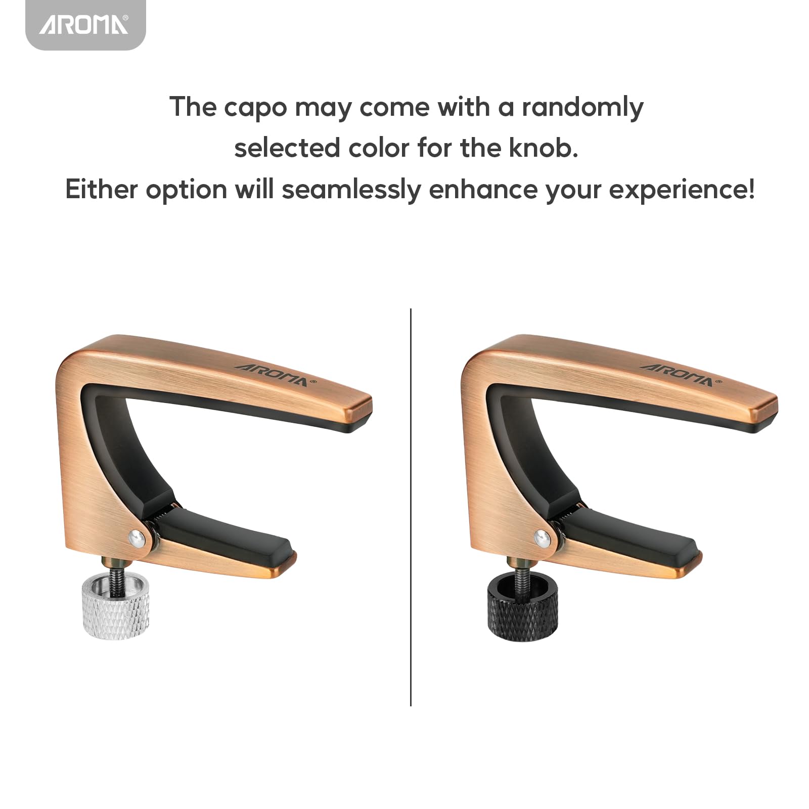 Aroma Guitar Capo Adjustable Tension Performance Capo for 6 Strings Acoustic Electric Guitars, Premium - Image 3