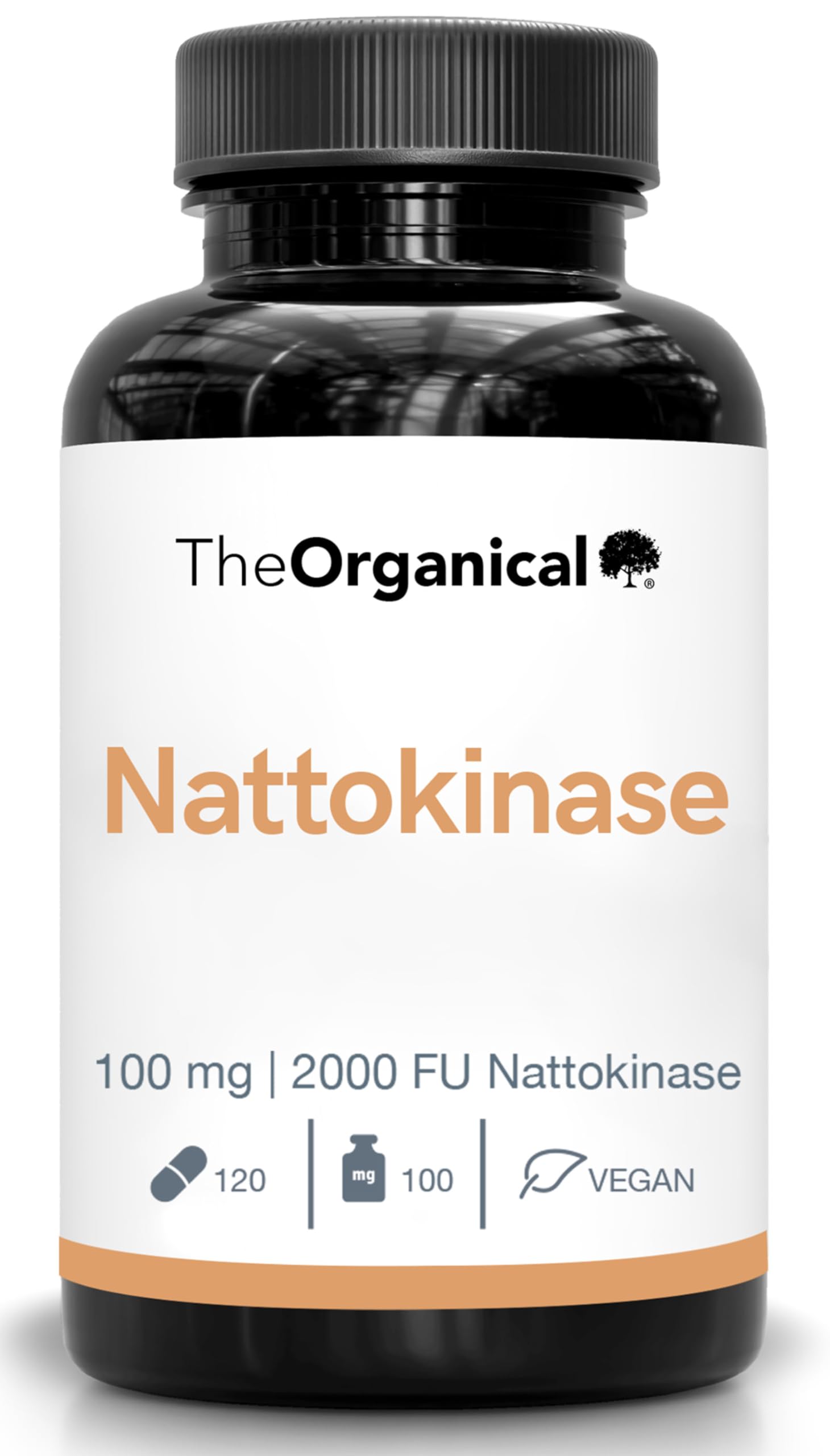 Neu: TheOrganical®: Nattokinase 100 mg (2000 FU) | 120 Kapseln | Hergestellt in Hamburg | Ohne Zusatzsoffe & Hochdosierte | nattokinase 2000 Fu | Nattokinase hochdosiert