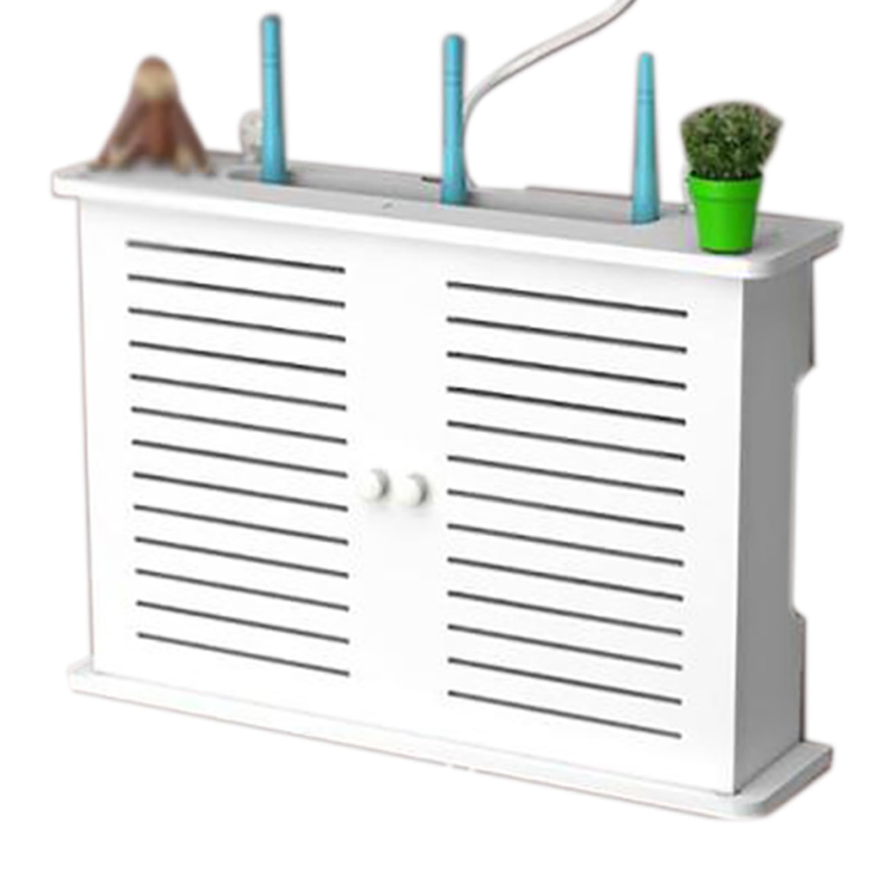 Boîte de rangement routeur WiFi et étagère murale pour cache compteur électrique