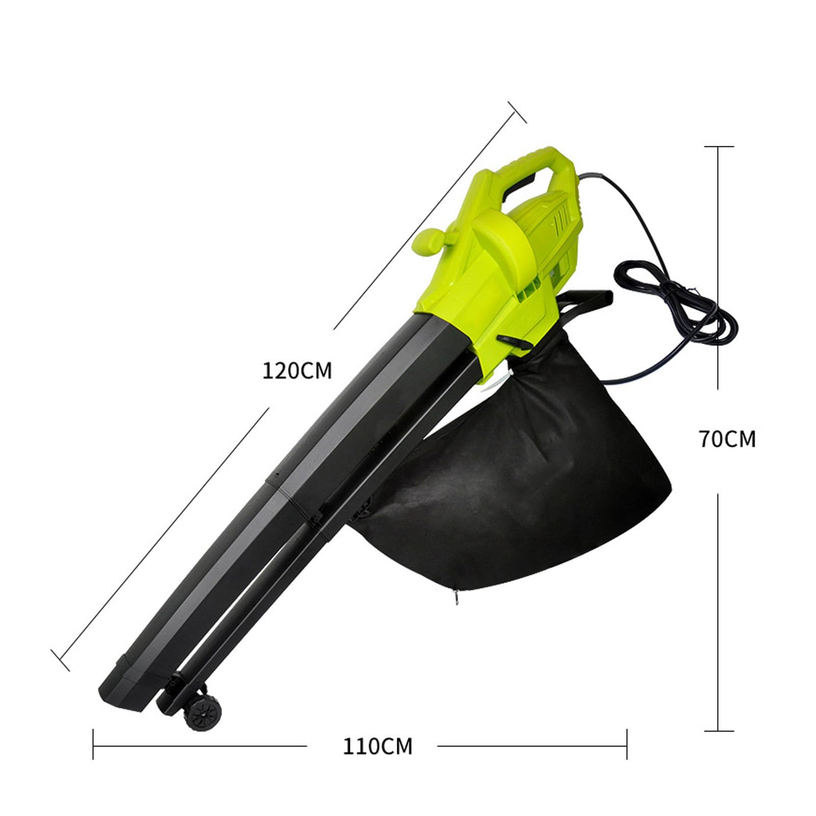 Aspiradora De Jardín con Soplador De Hojas, Bolsa Recolectora De Hojas De 40L,Diseño Liviano De 3000W,Aspiradora De Hojas,para El Cuidado del Césped,Patio,Soplado De Hojas Y Nieve