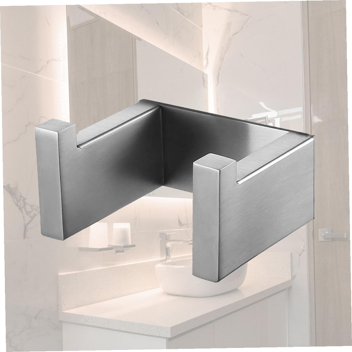 DOITOOL 2 Piezas Gancho para colgar ropa individual sin clavos para baño enganches pared gancho de pared colgador de puerta colgador de estilo moderno muro percha sencilla ganchos de baño