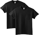 Gildan Mens Ultra Cotton Adult T-Shirt with Pocket, 2-Pack