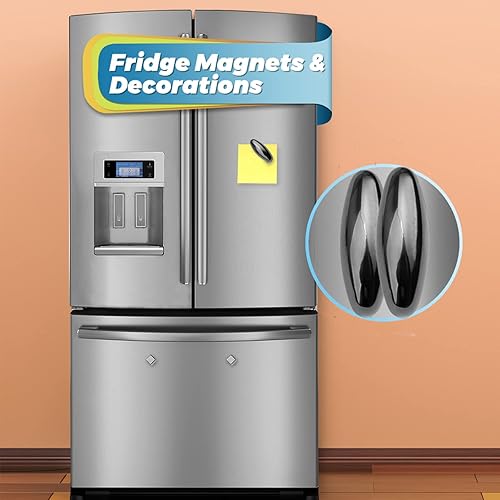 Miniatura 4 de Kits de ciencia para refrigeradores, imanes grandes, huevos de serpiente de cascabel magnéticos de hematita para mayores de 15 años, juego de