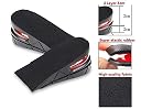 Jamboree!!! Shoe Lifts for Men and Women Elevated, Invisible Cushioned Heel Inserts | Arch Support Elevator Insoles | Lifted, Supportive Comfort Sole Raiser Adjustable, Odor Resistant Black gallery image