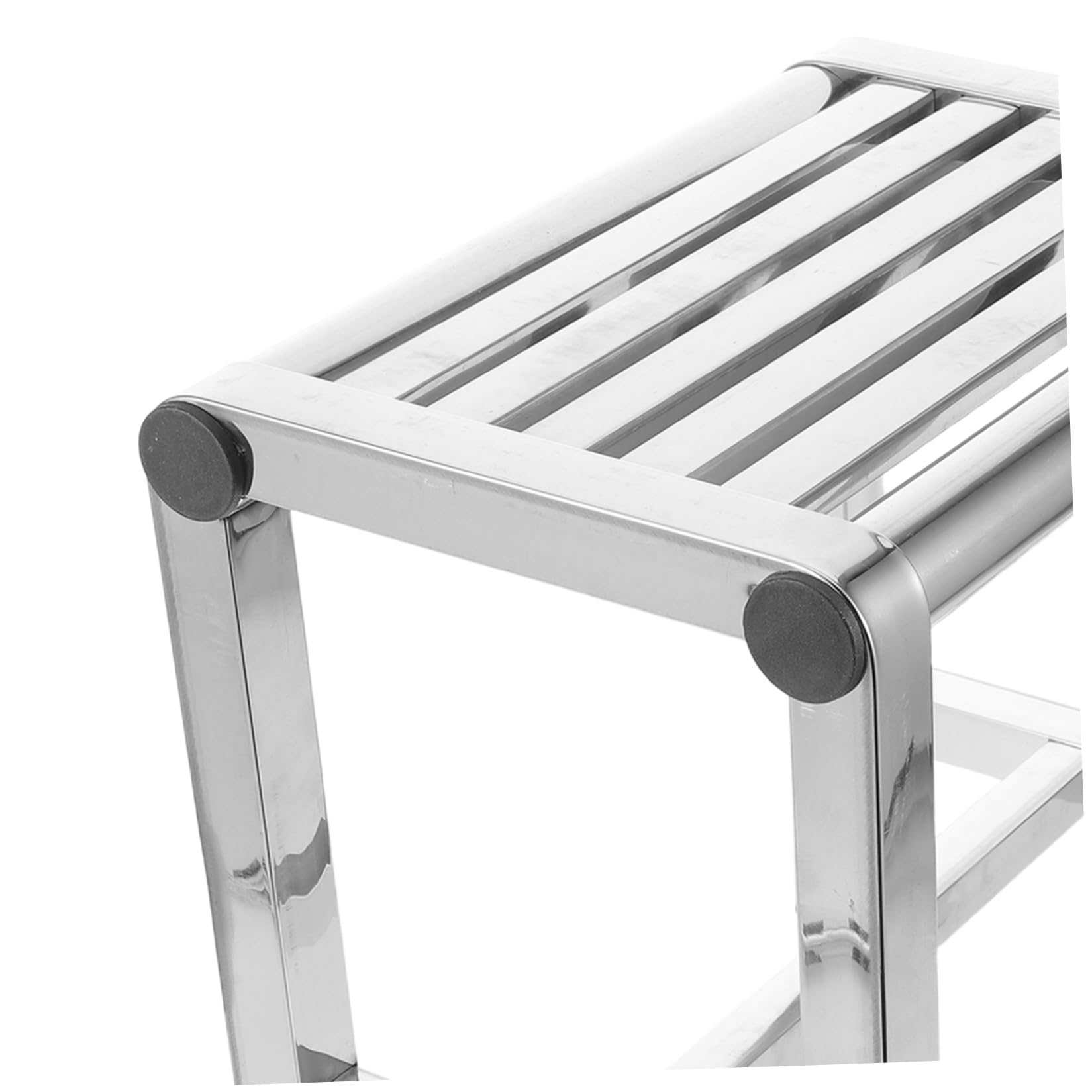 TOYANDONA Taburete de Ducha Compacto de Acero Inoxidable Resistente al Agua Diseño Antideslizante y Limpieza Fácil para Baño y Balcón, Adecuado para Personas Mayores