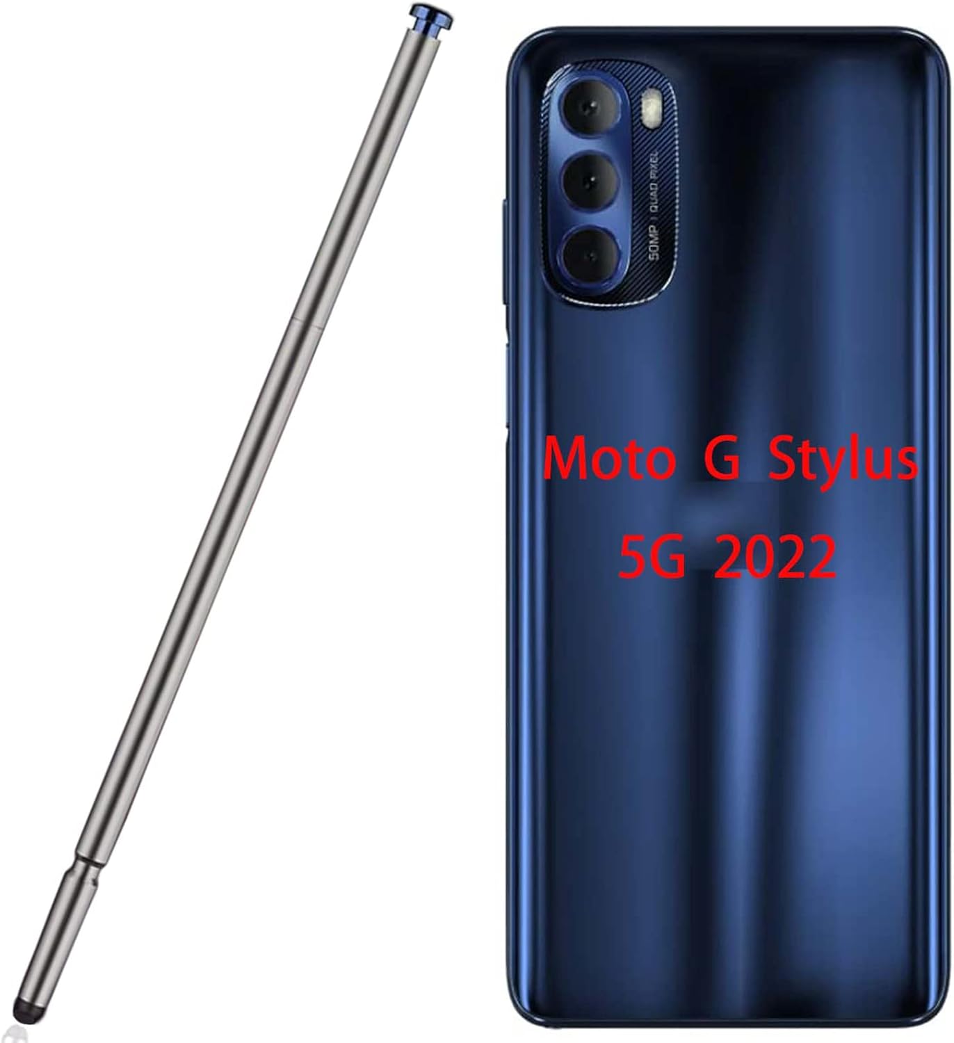 Repuesto de lápiz capacitivo Moto G Stylus 5G 2022 para Motorola Moto G Stylus 5G (2022) XT2215-1, XT2215-4, Touch Stylus S Pen (azul crepúsculo) no
