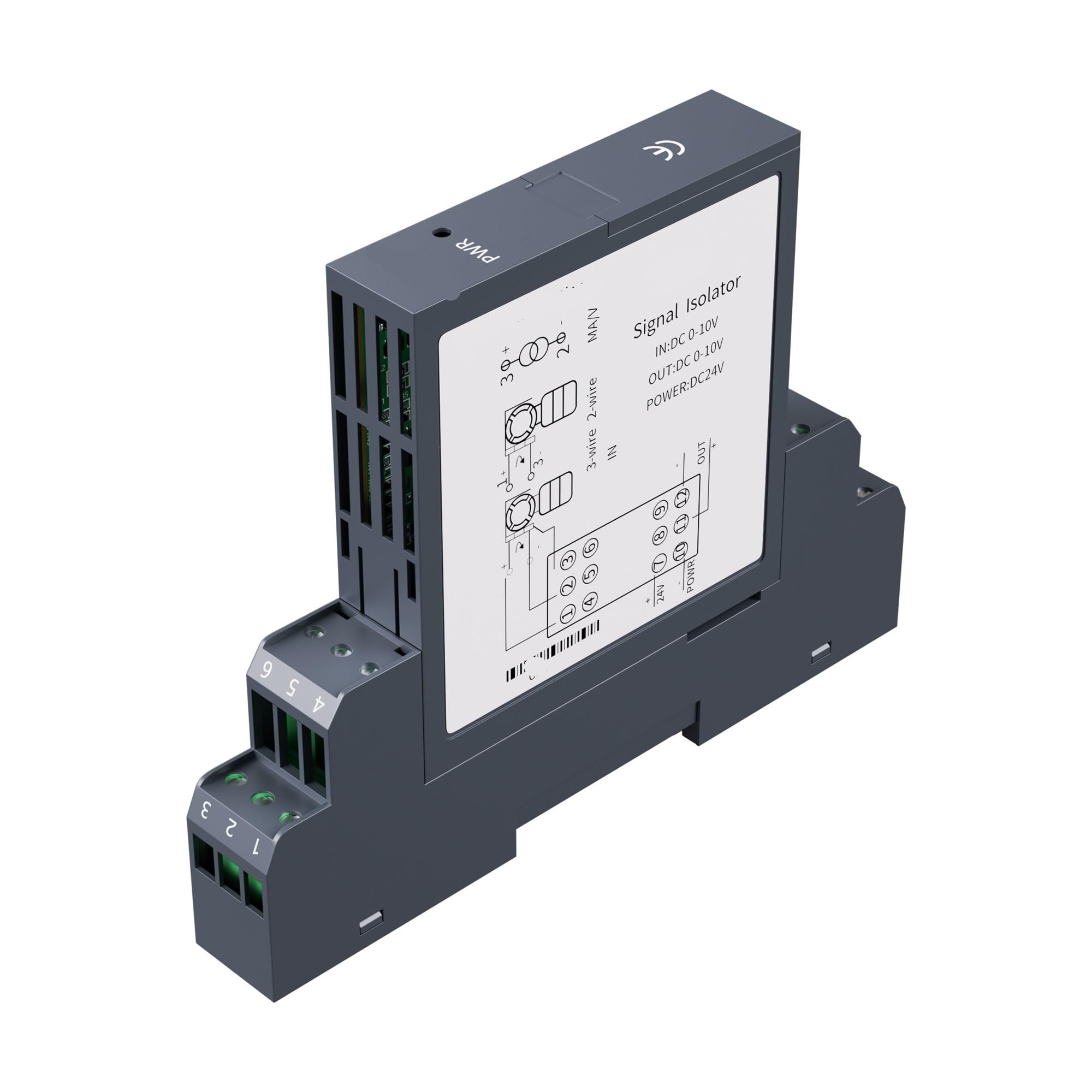 Convertitore di Segnale analogico DC24V 4-20mA 0-10mA 0-20mA 0-10V 0-5 1-5V Isolatore di Segnale 1 in 1 out 2 in 2 out Convertitore di Segnale analogico(4-20MA_Output 4-20MA)