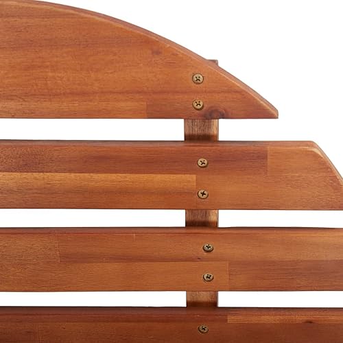 Miniatura 6 de Garden Chair, Natural Wood Outdoor Adirondack Chair for Patio, Solid Acacia Wood Standard Backyard Seating, Comfortable Balcony Furniture