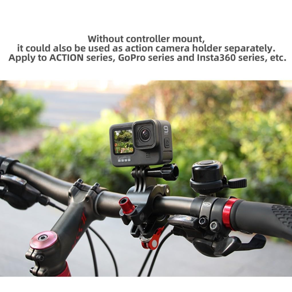 Taoke Soporte de mano para bicicleta para DJI RC PRO y cámaras de acción, control remoto con pantalla