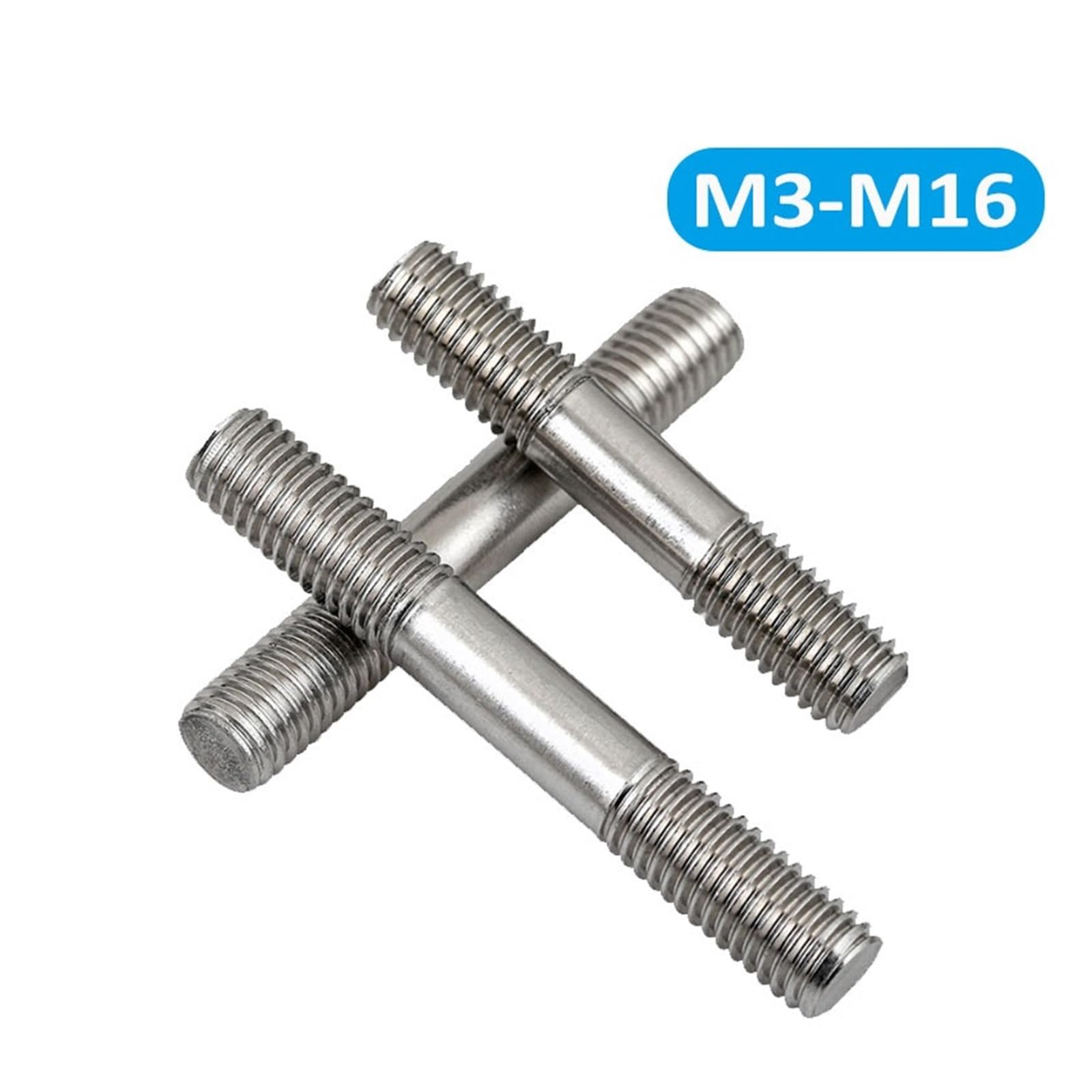 Perno Verticale A2 Perno Filettato Doppio In Acciaio Inox - Foto 10