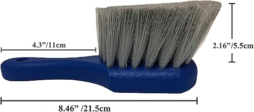 Miniatura 9 de Cepillo para llantas y neumáticos para llantas de automóvil, cepillo de cerdas suaves, limpia neumáticos y libera suciedad y mugre de carretera,