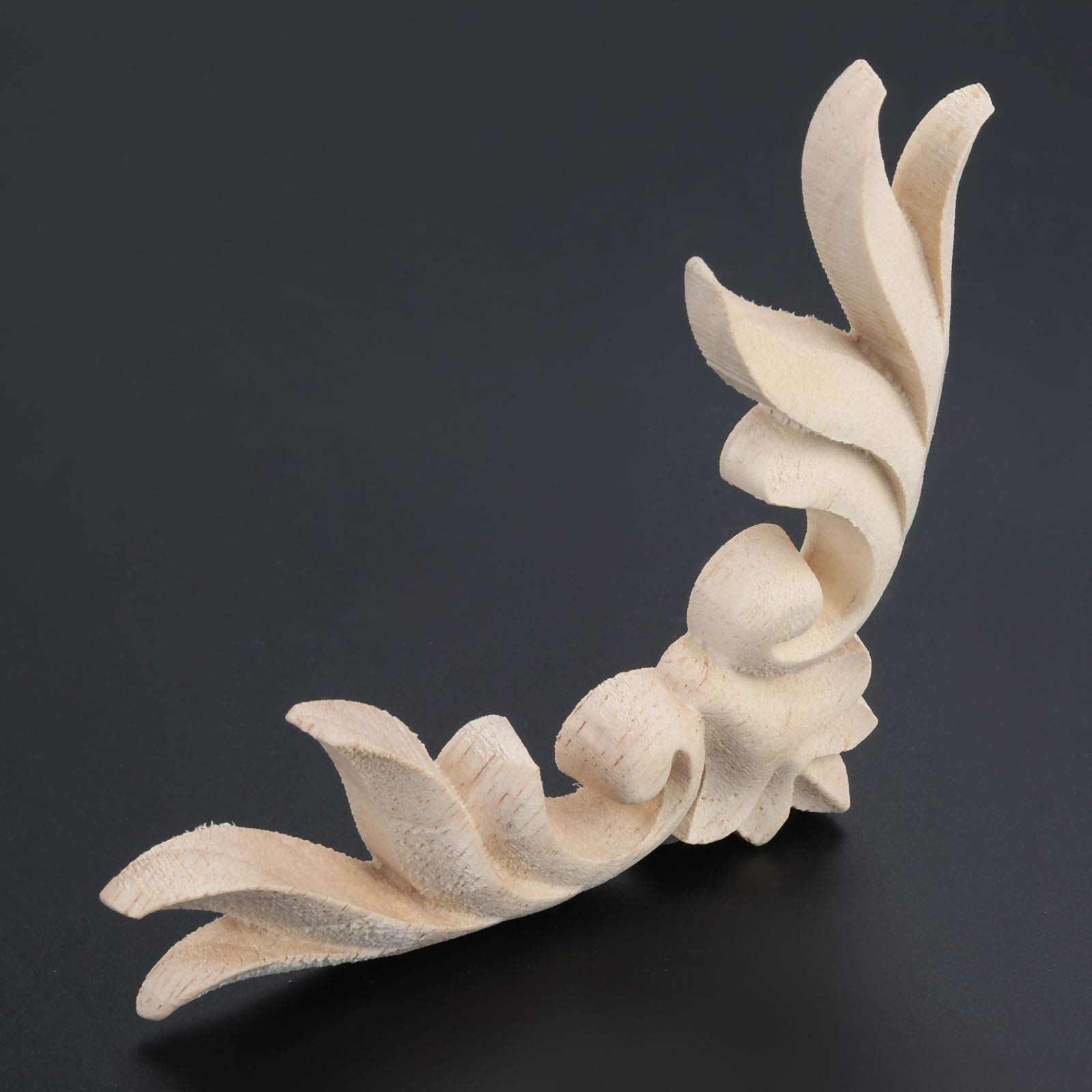 8 Appliques D'Angle Bois Sculpté Chêne - Décoration Meuble Style Européen 🏰