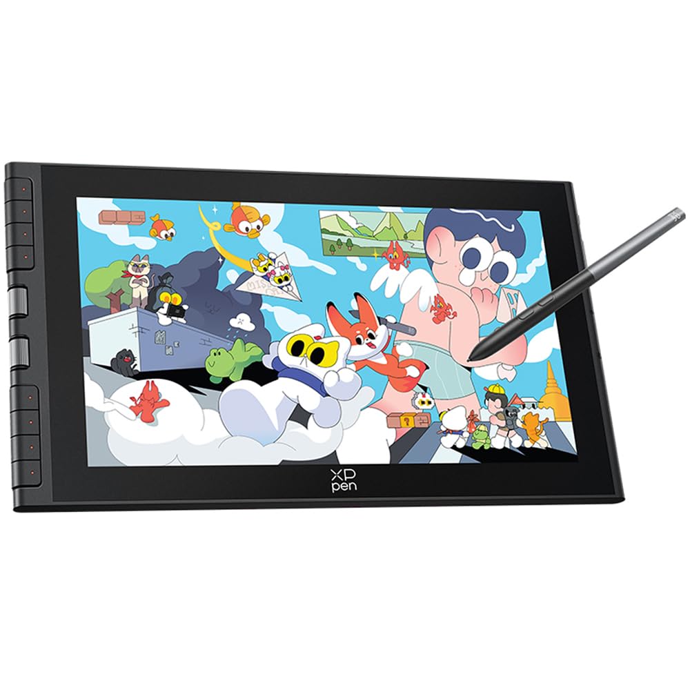 XPPen Artist 12 3rd Tableta Gráfica con Pantalla FHD, Tableta Gráfica de Dibujo Digital Profesional de 12 Pulgadas con X4 Lápiz de 16K Niveles y 2 Diales y Soprte Plegable