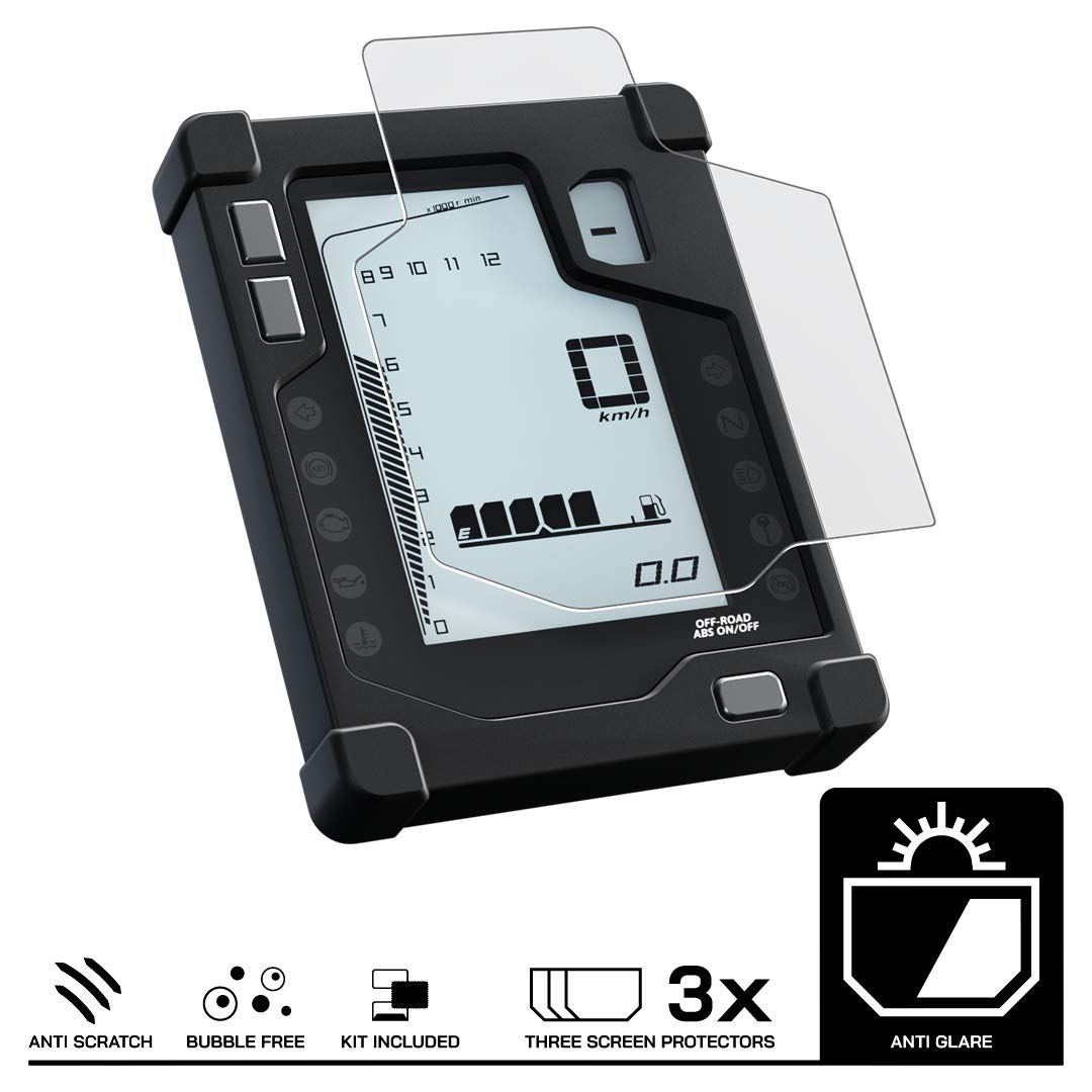 SpeedoAngels Dashboard Screen Protector for TENERE 700 (2019+) 3 x Anti Glare