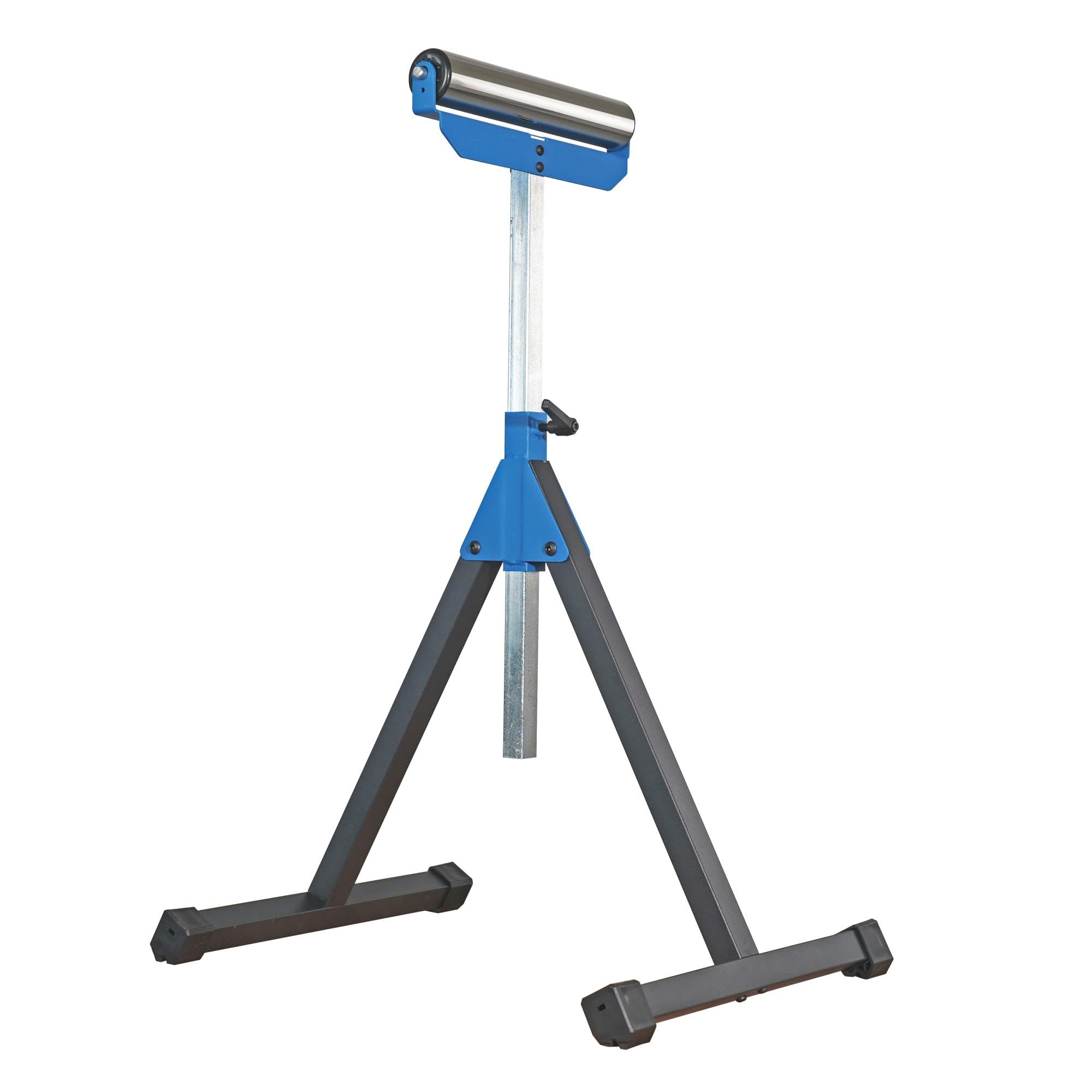KASTFORCE Heavy-Duty Roller Stand – 300 Lbs Capacity, Adjustable 26-45" Miter Saw Extension, Folds Flat, Stainless Steel Roller