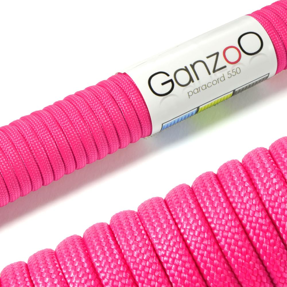 Ganzoo Paracord 550 Tipo 3, Cuerda 4 mm 100 m con 7 hebras Interiores, Funda poliéster/Nylon, para Outdoor Camping Supervivencia, rutas de Trekking, asegurar Tienda, Collar y Correa Perro, Oliva — view 86