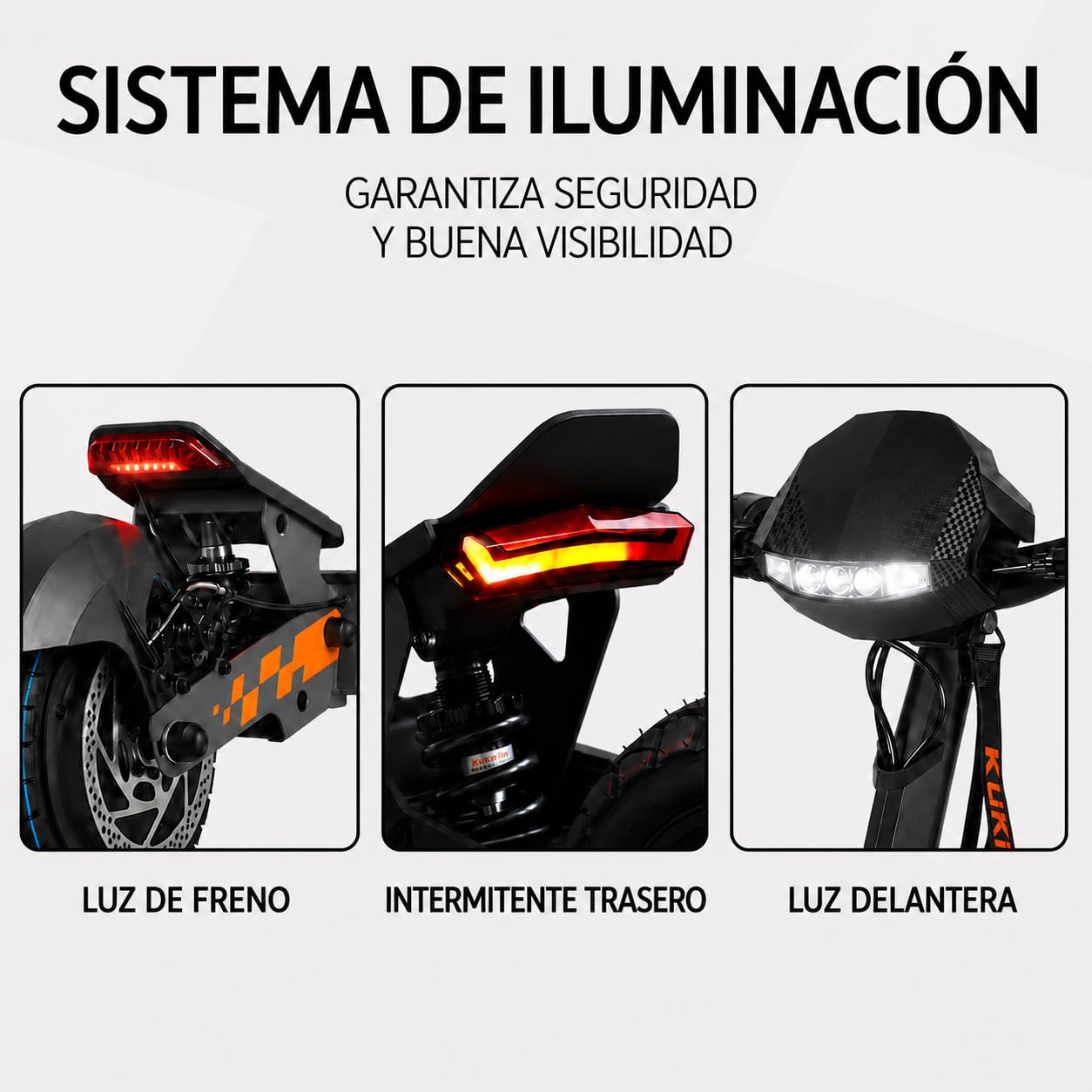 Kukirin G2 Patinete Eléctrico Adultos Todoterreno,Patin Electrico,Scooter Electrico Potente Plegable/Autonomía de 55 km/Ruedas de 10"/Carga máxima 120kg/IP54/Doble Frenos de Disco,G2
