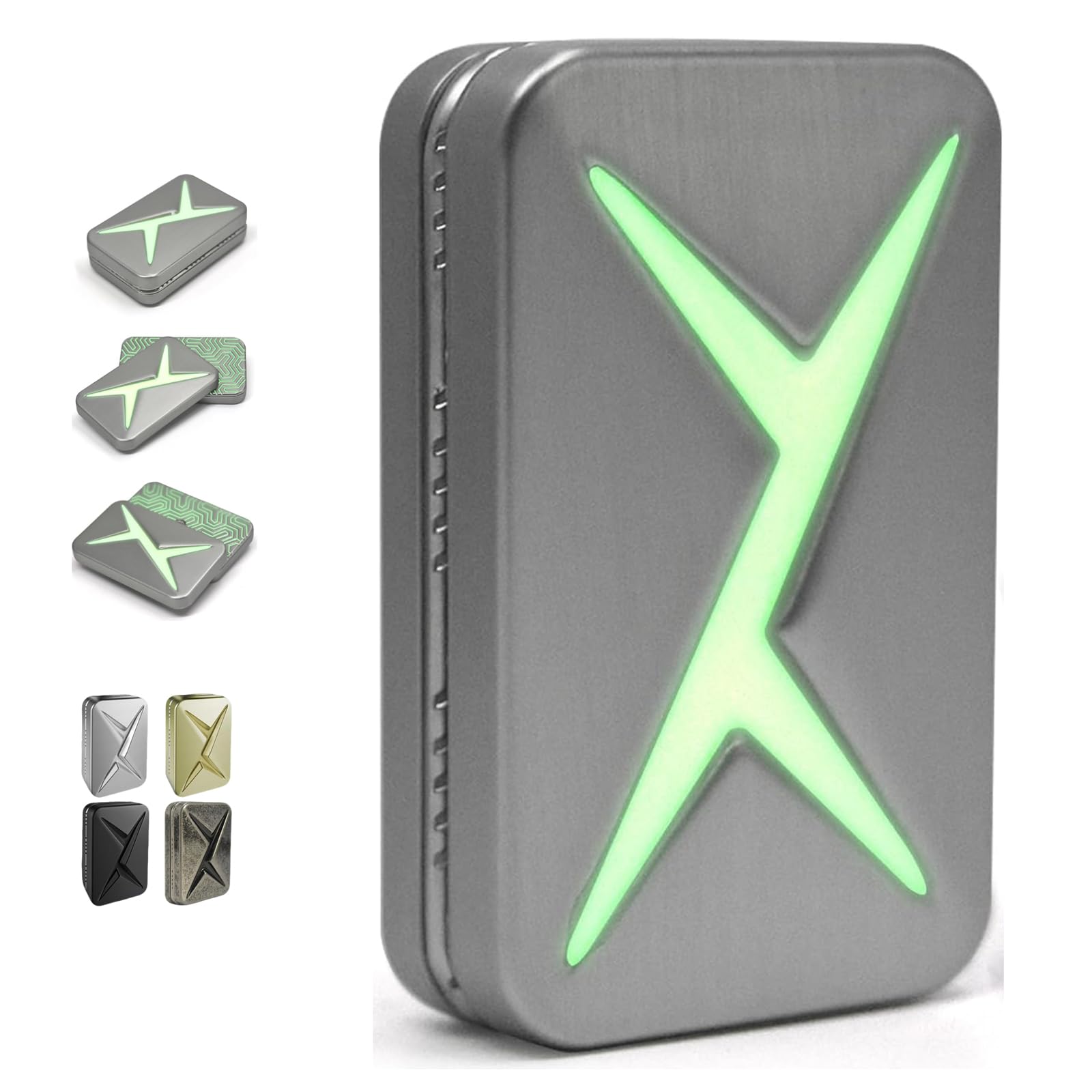 Magnetic Fidget Slider Lightning Infinite EDC Fidget Toy for Adult, Green