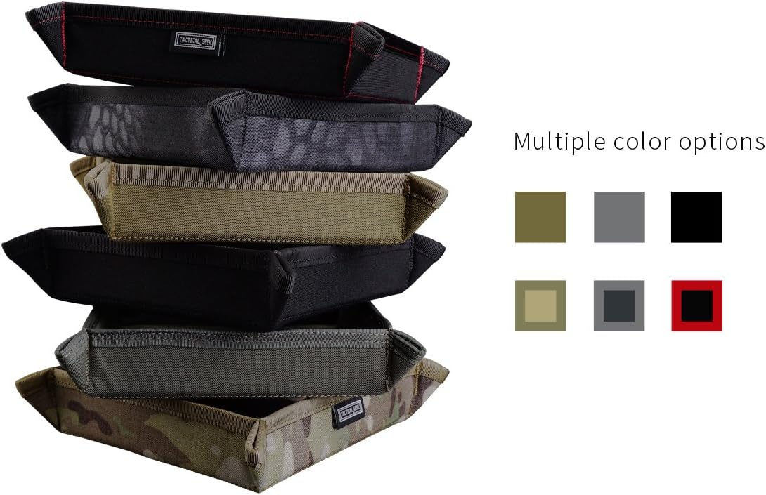 Gear Tactical EDC Travel Valet Tray, or Jewelry Tray or Catch-All Valet Tray Volume 8 (Black)