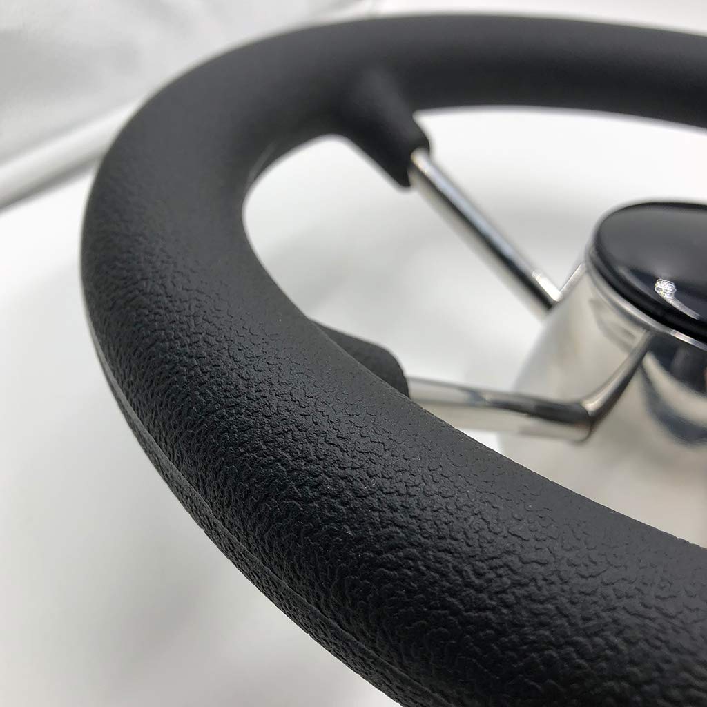 Bootslenkrad 13,5 Zoll Edelstahl - 5-Speichen Für Pontonboot & Yacht