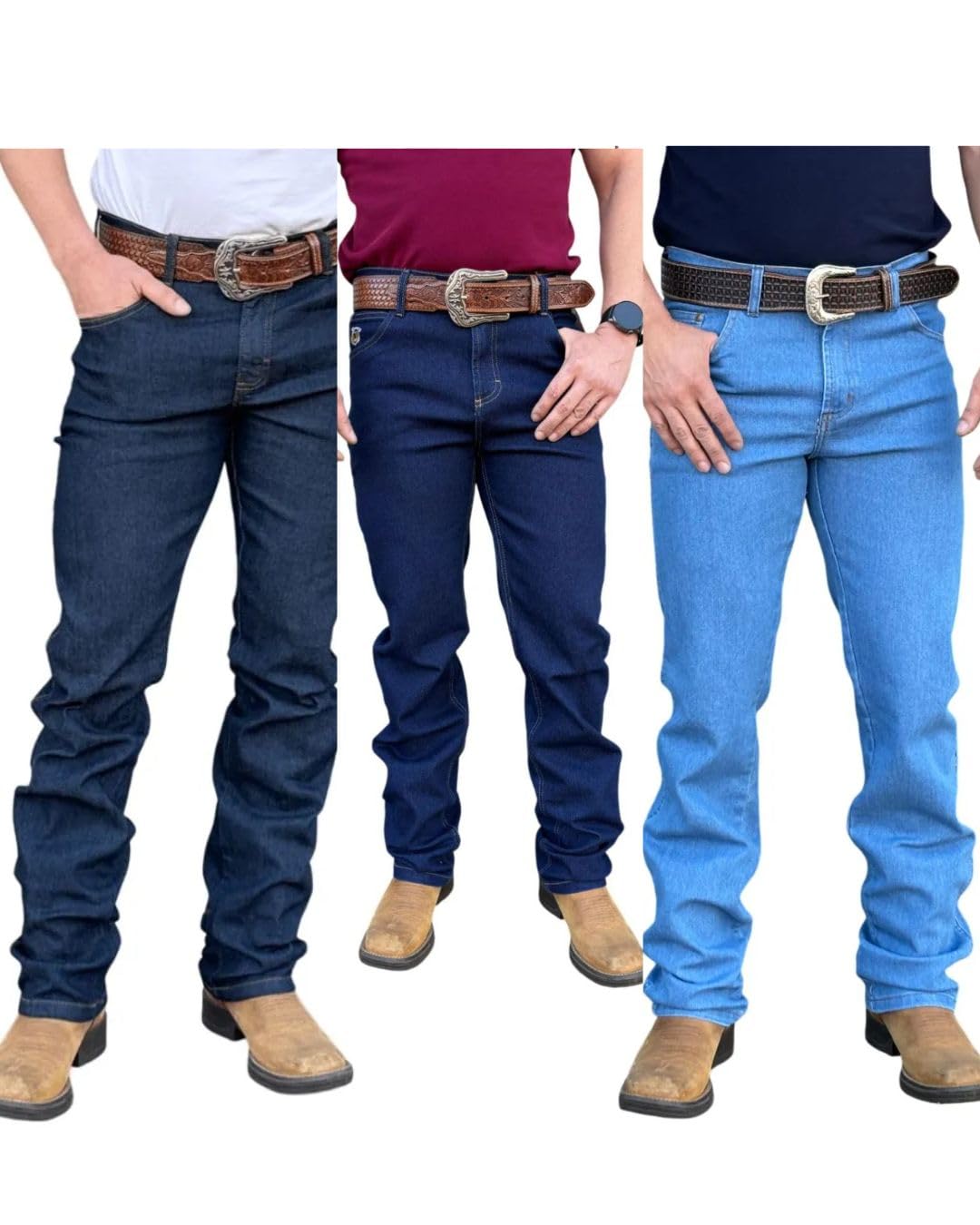 Kit 3 Calças Jeans Masculina Country, Estilo Cowboy Premium com Elastano, para Rodeio em promoção! Veja a oferta e mais achadinhos de Calças 2 Hoje é o melhor dia para comprar Kit 3 Calças Jeans Masculina Country, Estilo Cowboy Premium com Elastano, para Rodeio com aquele preço maroto! Promoção! Aproveite a oferta! 2