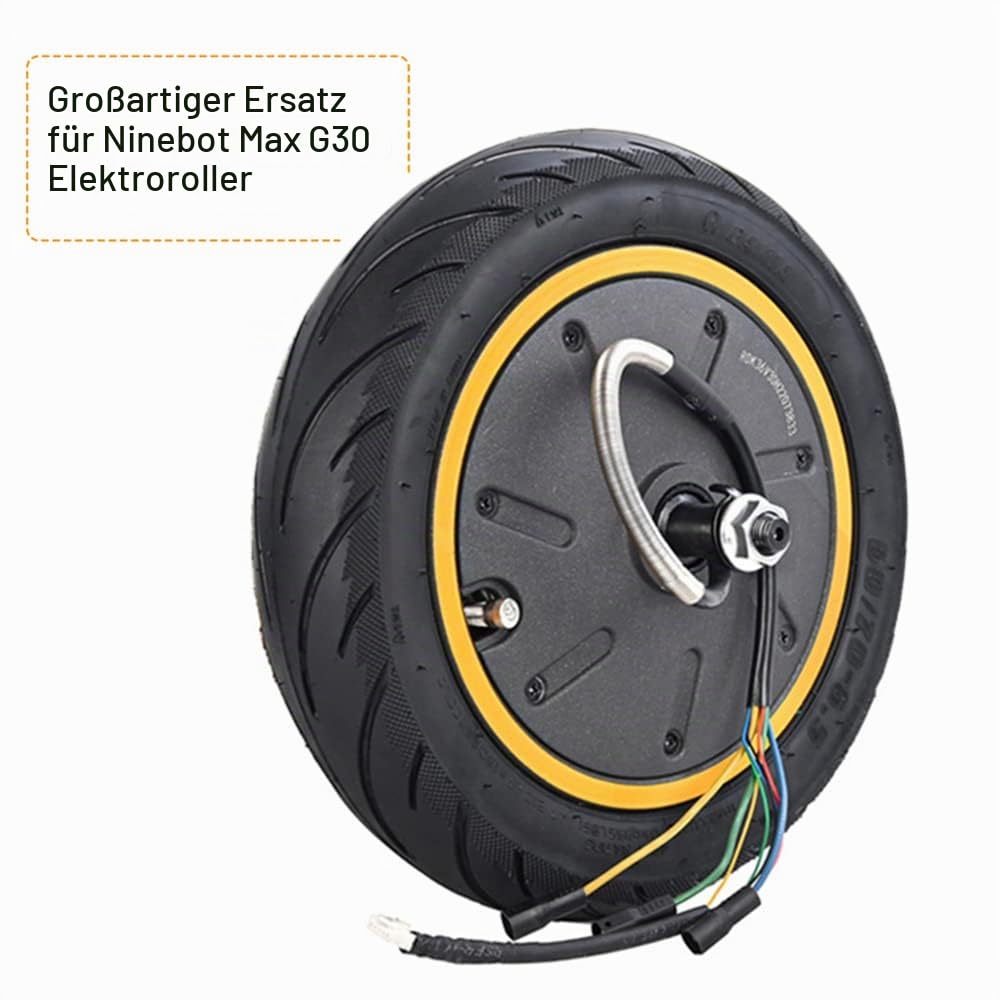 Elektro Roller Motor,60/70-6.5 Motor Elektroroller 36V 500W Motorrad für Max G30 Elektroroller Hinterrad Reifen Motor Reparatur Ersatzteil