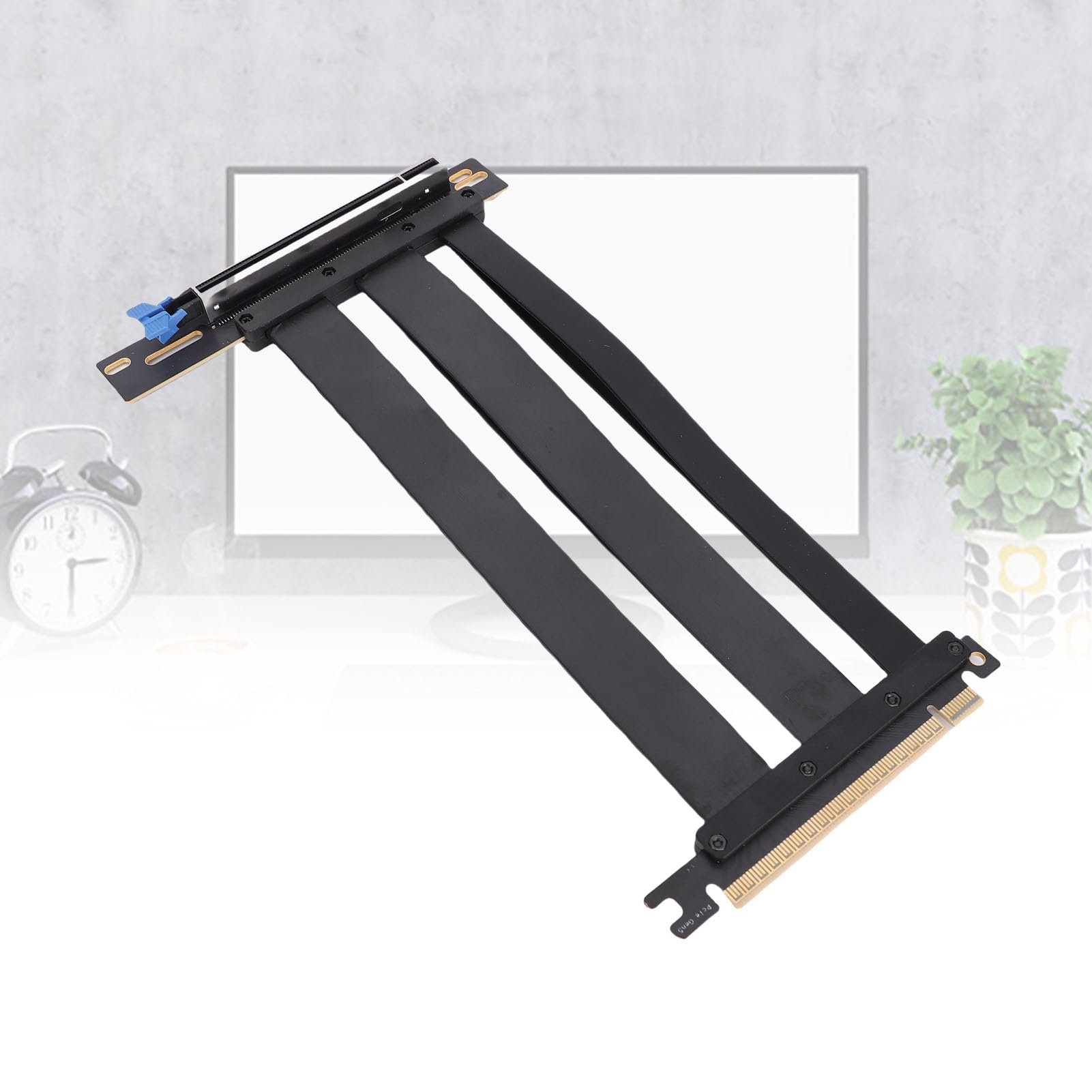 Ejoyous Kabel Pionowy PCIE 5.0 o Silnej Kompatybilności, Wysokiej Wydajności, Aktualizowanej i Niezawodnej Zarządzania Kablami dla Karty Graficznej RX7900 GPU, Idealna do Ciasnych Przestrzeni