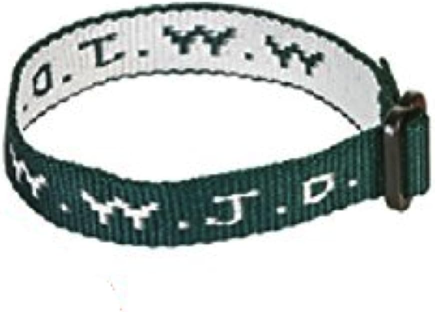 wwjd Hunter Green Woven Cloth Bracelet
