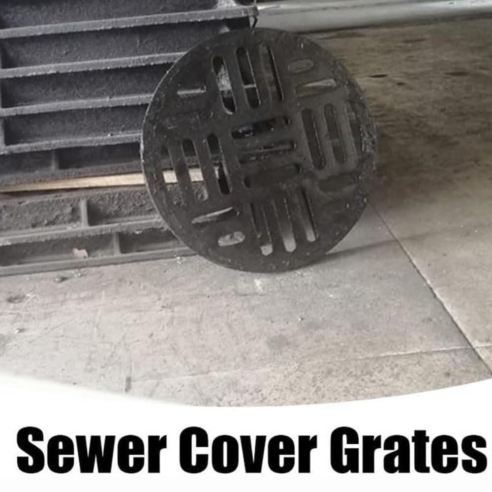 20cm Canale Drenaggio Rotonda Griglie Di Drenaggio In Ghisa Resistente E Durevole, Piovana Copertura Esterno Per Giardino(20cm (8"))