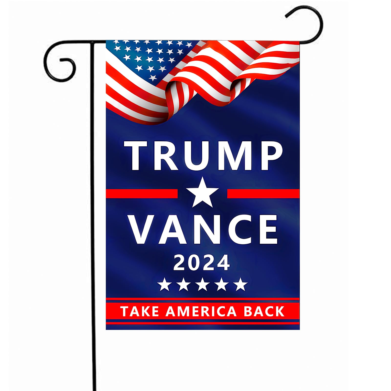 Trump Vance 2024 Flagge – 90x152 Cm, Polyester, Wetterfest, Mit Aufdruck „Make America Great Again“, Für Drinnen & Draußen