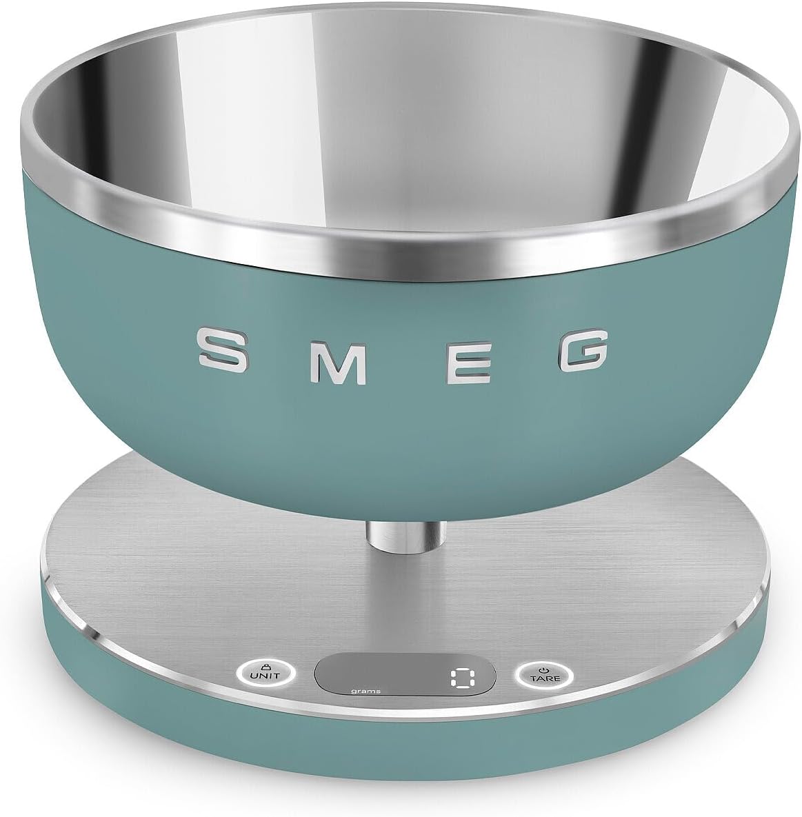 Contemporary Digital Kitchen Scale with Removable Bowl (Jade)