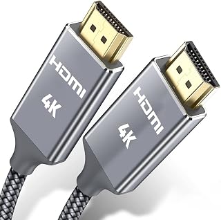 Snowkids 4K HDMI Cable 1M HDMI Lead 4K HDMI Cable 4K@60Hz Compatible Fire TV, 3D Support, Ethernet Function, Video 4K 2160p, 1080p, 3D, 4K TV/HDTV/Blu-ray