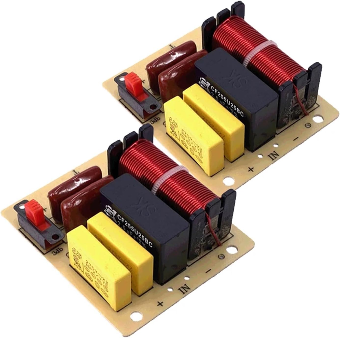 2PCS 1 Way 80W HiFi Treble Tweeter Frequency Divider Home Car Stereo DIY Audio Crossover Filters