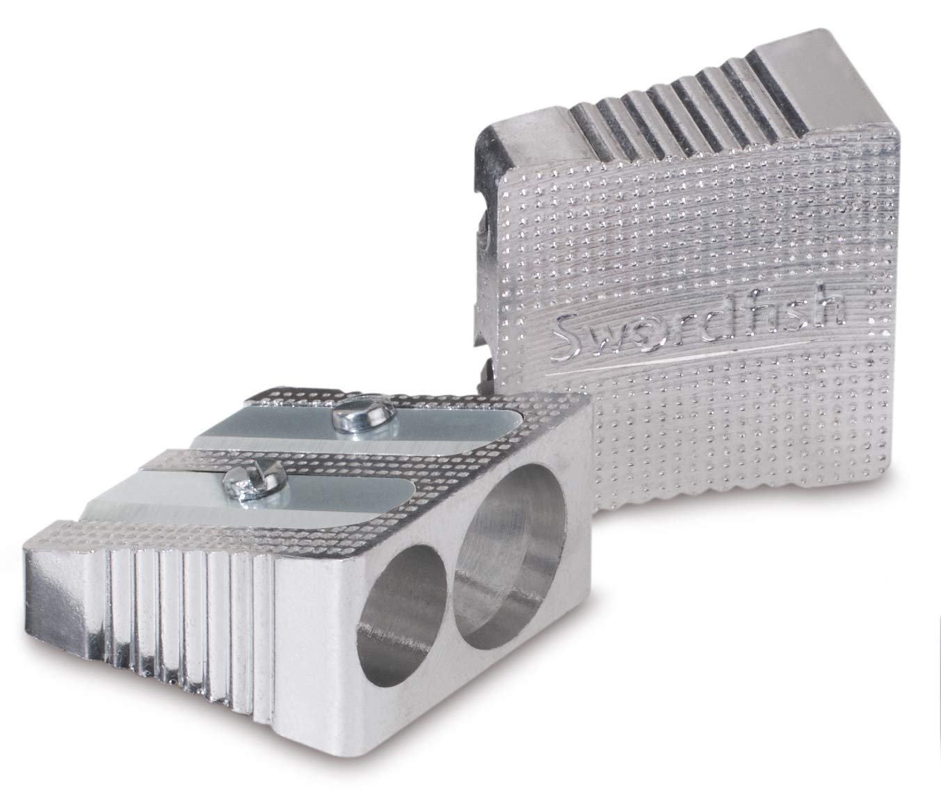Swordfish“Metal Wedge” Double Hole Pencil Sharpener [Pack of 20] Ref: 40212