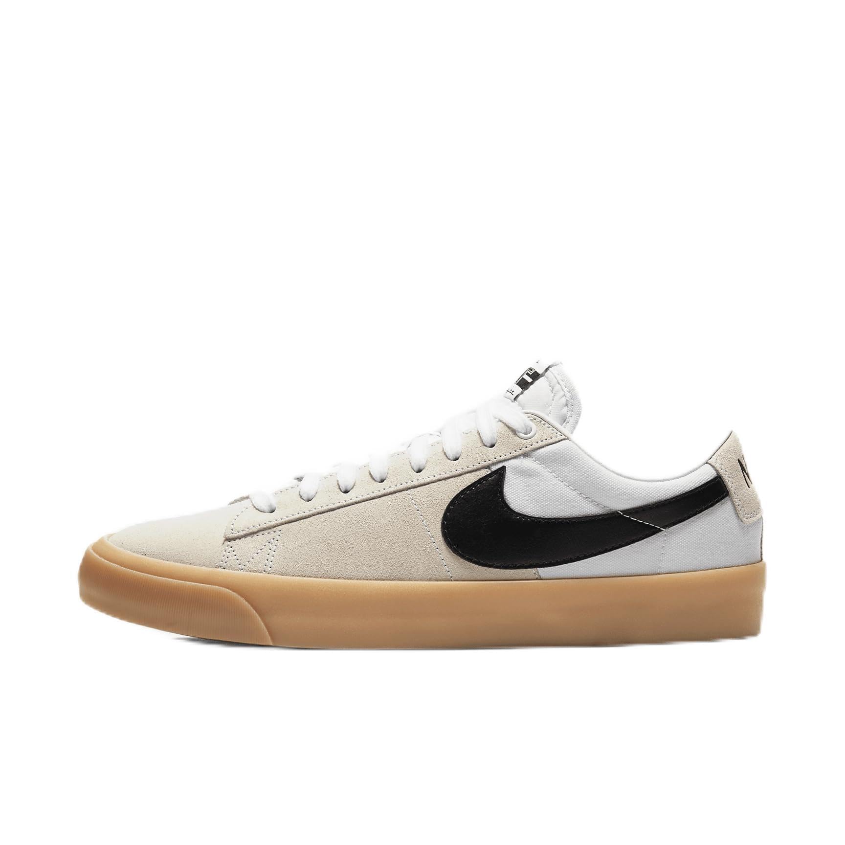 Nike SB Zoom Blazer Low Pro GT Skate Shoes (DC7695-100, White/Black) Size 12