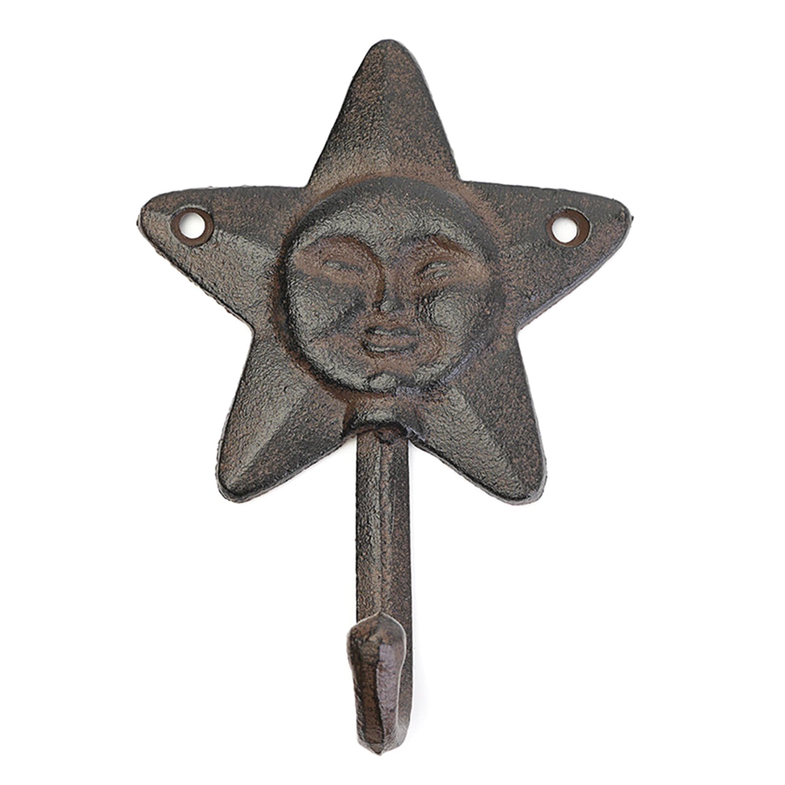 CUNZJIA Creative Cartoon Sun and Star Iron Wall Hook for Home Decoration Cast Iron Materials Hanger for Garden