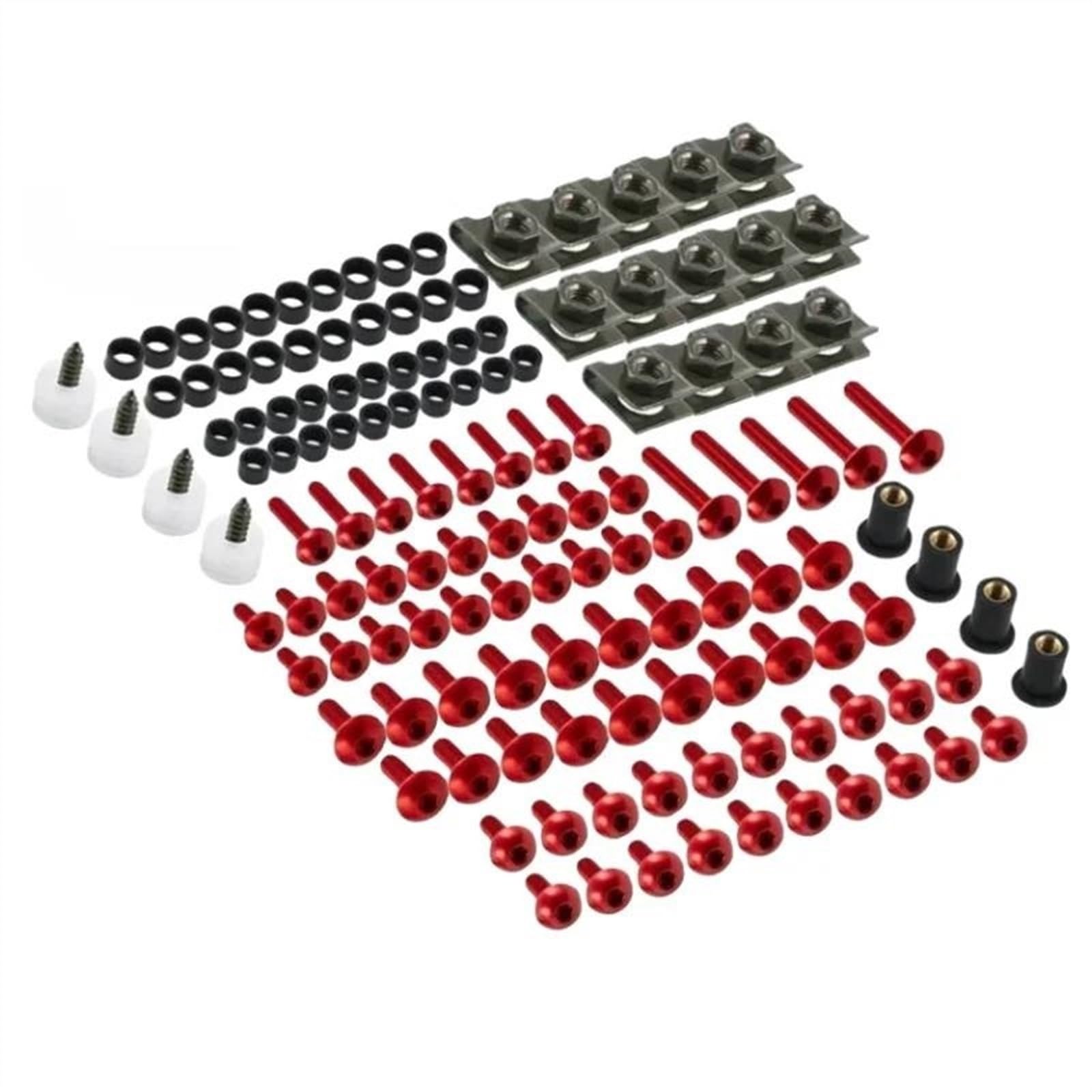 Motorcycle Screws Kit Windscreen Fairing Bolts For CBR600RR CBR1000RR CBR 600 F2 F3 F4 RR 1000 900 929RR 650R CNC Alloy(Rosso)