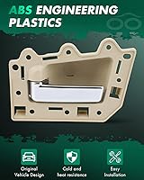 Vista 2 de SCITOO Manijas de puerta Interior izquierdo derecho de repuesto para Jeep 2005-2011 para Jeep Grand para Cherokee Beige (4 piezas), sin accesorios