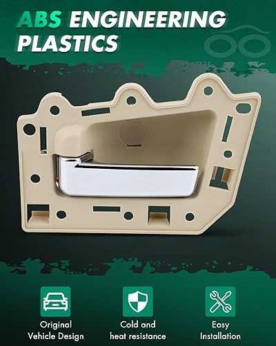 Miniatura 2 de SCITOO Manijas de puerta Interior izquierdo derecho de repuesto para Jeep 2005-2011 para Jeep Grand para Cherokee Beige (4 piezas), sin accesorios