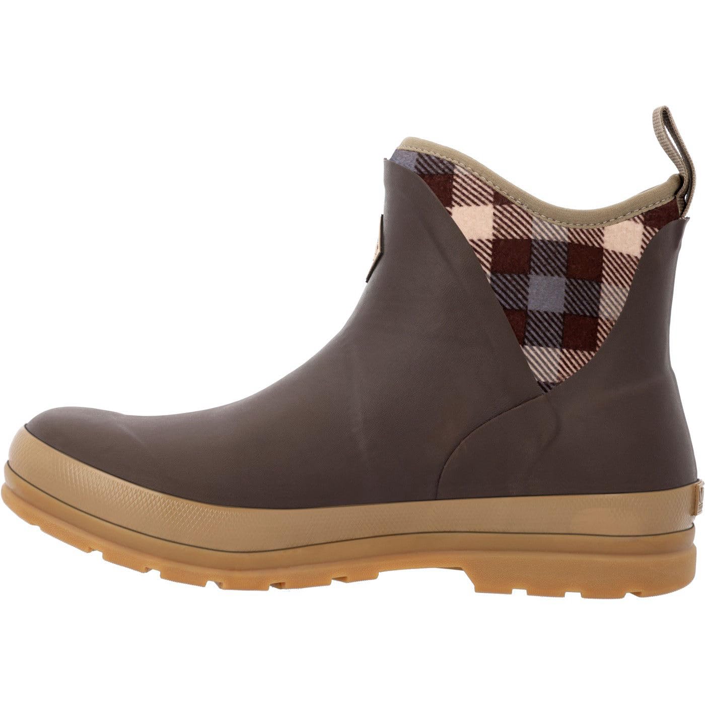 Muck Boots Women's Originals Ankle Pull On Waterproof Ankle Boot, Brown, 4