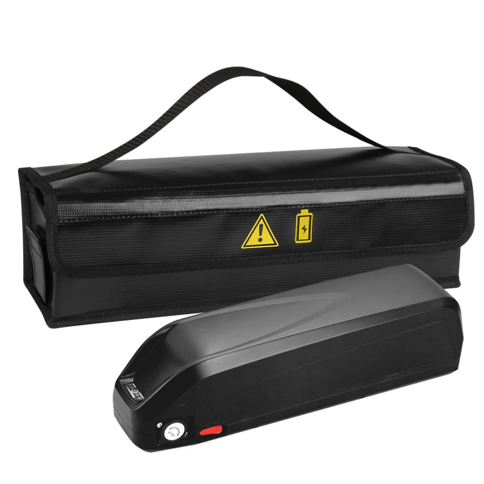 Flammensichere Batterie Aufbewahrungstasche, verdickte Schicht, feuerbeständig, leichtes Design mit glatten Reißverschlüssen für Drohnen, tragbare, flammensichere Batterie Sicherheitstasche