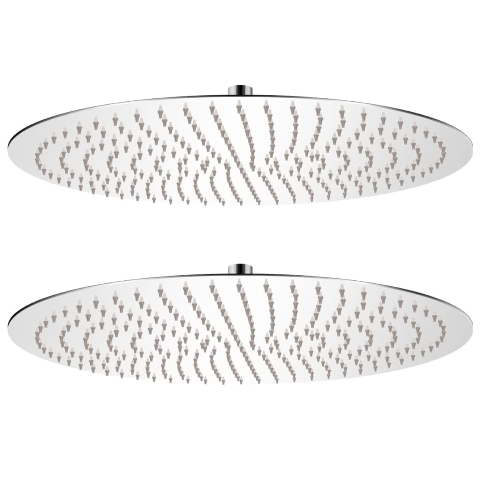 Cabezal de ducha efecto lluvia 2 pzs, LAPOOH Rociador Ducha, Ducha Lluvia, Alcachofa Ducha, Duchas De Baño Alcachofa Lluvia, Recambios Columna Ducha, acero inoxidable Ø 50 cm