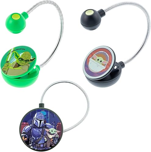 3 luces de libro con clip de Star Wars  Mandalorian, The Child & The Jedi Master  Luz de lectura LED con clip para libroslibros electrónicos, luz disponible en Yaxa Colombia