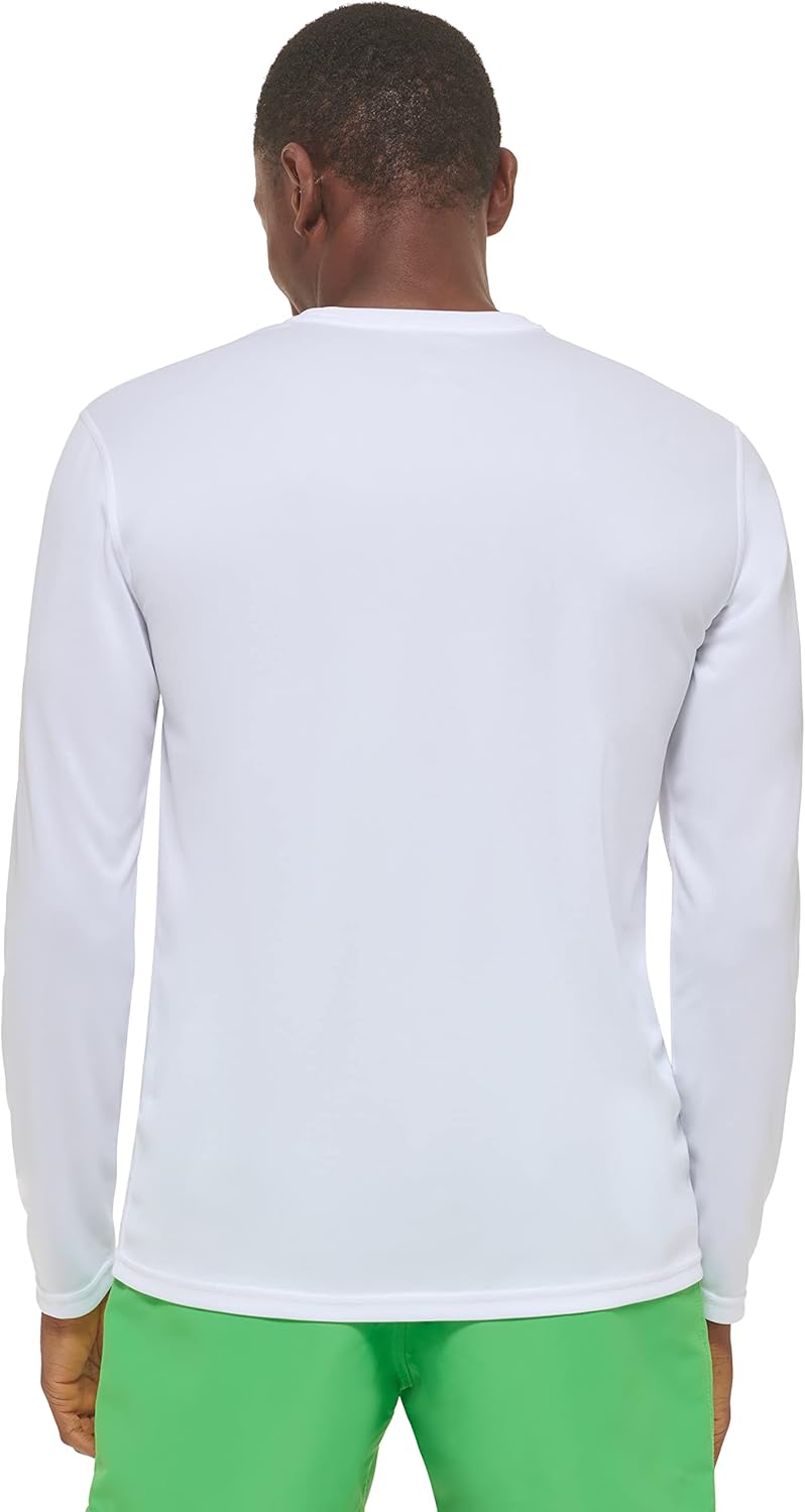 Calvin Klein Mens Standard Light Weight Quick Dry Long Sleeve 40+ UPF Protection Active Top - Image 3