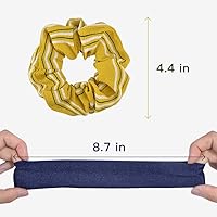 Vista 5 de 52 bandas elásticas de terciopelo para el cabello para mujeres o niñas, bandas elásticas suaves para cola de caballo para cumpleaños, fiestas